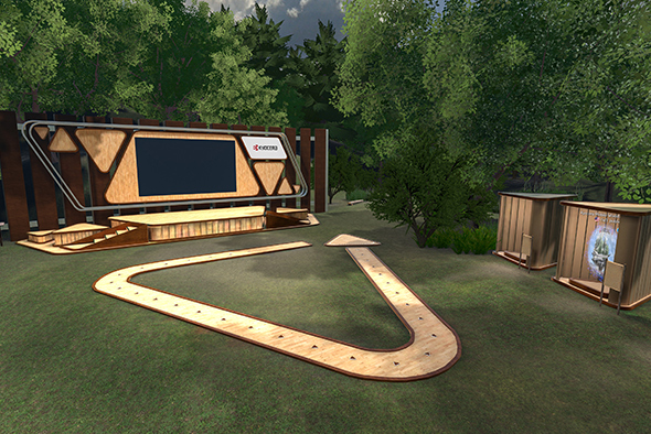 京都府京田辺市の甘南備山をモチーフとした「ワールドポータル by Kyocera」公開